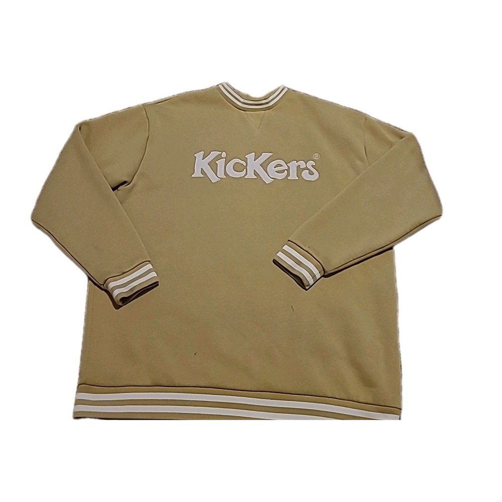 Kickers Vintage Classic Big‎ Logo Sweatshirt Yellow Original Jumper